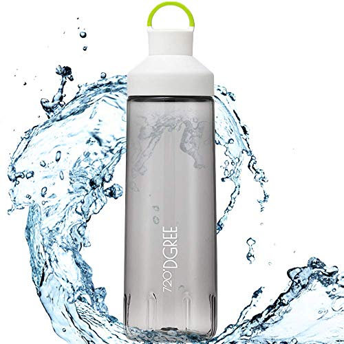 Trinkflasche twinBottle – 950ml - Tritan Wasserflasche mit 2-Wege-Öffnung - Auslaufsichere Sportflasche - BPA Frei - Perfekt für Sport, Outdoor, Schule - Einfaches Befüllen & Reinigen Dank Weithals
