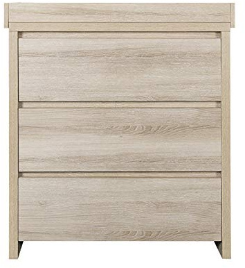 Tutti Bambini Nursery Modena Changing Unit - Three Spacious Full-Length Drawers - Oak Finish