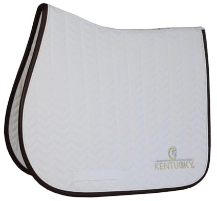 Kentucky - Satteldecke Fishbone - Weiß - Leder