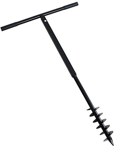 ESTEXO Handbohrer Erdbohrer Handerdbohrer Erdlochbohrer Pflanzbohrer Pfahlbohrer Brunnenbohrer Brunnenbohrgerät Lochbohrer (85 mm)