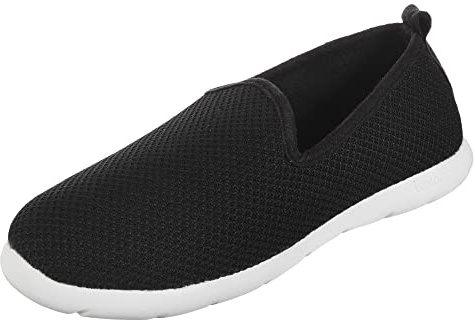 isotoner mens Sport Knit Indoor/Outdoor Closed Back Slipper, Black, 10 US