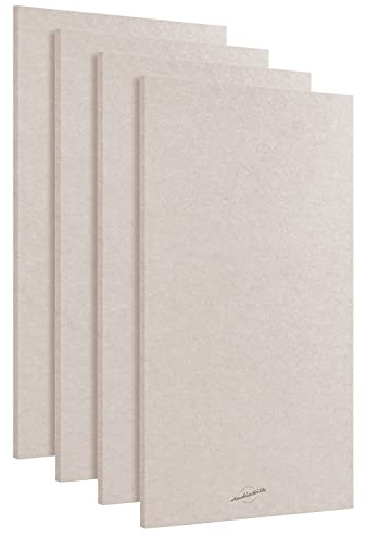 AudioSilk Acoustic Panels, 4 Pack ROOM KIT, Large, 46 x 23, Natural