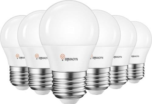 BHMAOYN Bombilla LED E27 5 W 12 V 24 V para autocaravana, jardín – Blanco frío 6000 K 450 LM, lámpara de garaje AC/DC para barco yate, sistema solar, garaje cabina – Set de 6