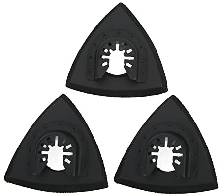 Platorello Abrasivo Multiutensile Oscillante da 3 Pezzi, Kit di Set a Sgancio Rapido Triangolare Per La Sostituzione di Legno/intonaco Altre Superfici Levigatura Lucidante