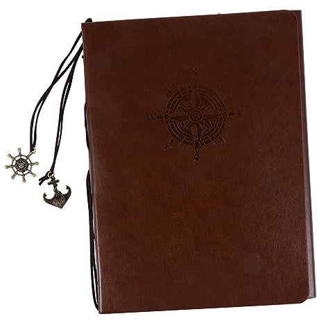 Amosfun Scrapbook Mit Pu-cover Selbstklebendes Retro- Für Kreative Erinnerungen Große Für Besondere Anlässe