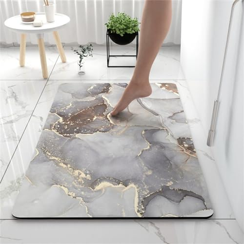 Badezimmerteppich, Badematte, Badteppich, Badvorleger, Badematte Rutschfest, Duschvorleger, Badteppich Rutschfest Waschbar, Badematten, Teppich Badezimmer, Bathroom Mat, Bad Teppich Simple80x150cm