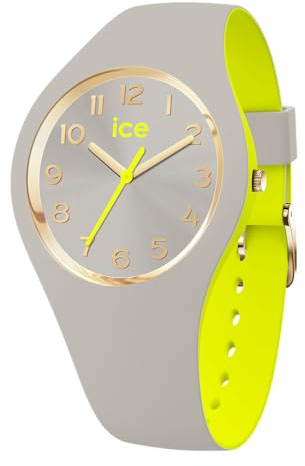 ICE-WATCH - ICE duo chic Grey lime - Orologio grigio da Donna con Cinturino in silicone - 023279 (Small)