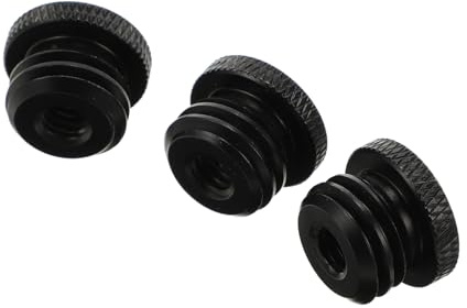 JOINPAYA Adattatore Resistente e Facile da Installare per Microfono Treppiede 3 Pezzi in Lega di Alluminio Nero per Conversione Treppiede Uso Professionale
