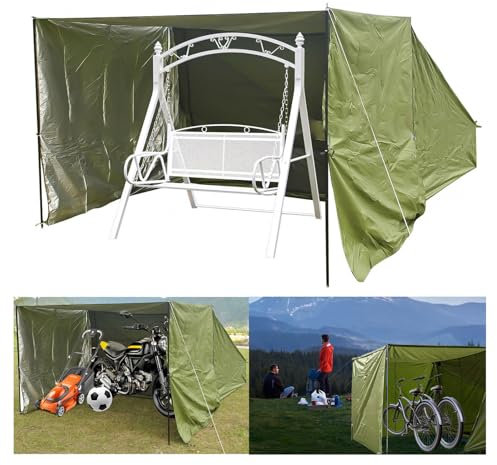 YSMSMZJK Box Moto per Esterno con Tessuto Ombreggiante Rimovibile Box Biciclette per Mobili da Giardino, Biciclette, Moto Box Biciclette da Esterno Casetta Porta Attrezzi da Giardino