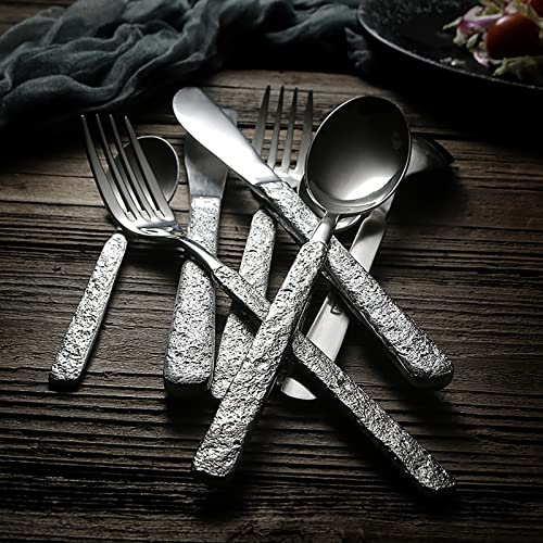 SaryEdge Besteckset, Besteckset für 18 Personen, 72-teilig. Luxuriöse Bestecksets, hochglanzpoliertes Besteckset, Elegantes Tafelbesteck für Zuhause/wichtige Abendessen (18 Sets mit 72 Teilen) R10