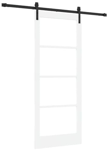 vidaXL Puerta Corredera ORKDAL y Negro 83 x 202 cm