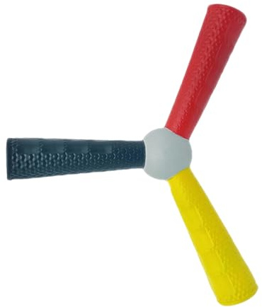 Bâton de Lancer Tricolore Trois Couleurs, Haute Flexibilité, Doux, Sûr