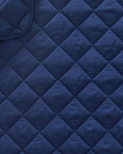 Toddler Comforter - Down Alternative Toddler Microfiber Comforter - Lightweight & Warm Baby Quilt Blanket - Soft & Breathable - Kids Duvet Insert for Crib, Stroller - Machine Washable - 39x47 (Navy)