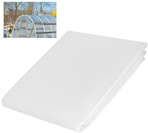 WeeGoo Clear Polythene Plastic Sheeting, 4x10 m Cover Sheets