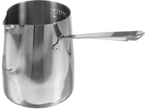Gatuida Jarra Para Espumar Leche De Acero Inoxidable 304 Con Capacidad 600 Ml, Asa Larga Ergonómica y De Vertido, Práctica Para y Uso Cocina Profesional