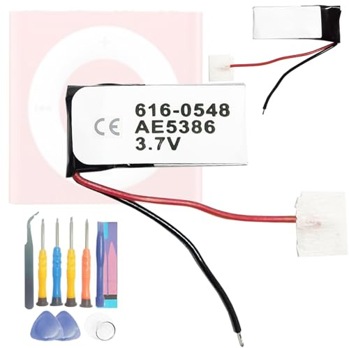 Aousavo 616-0548 ersatz akku Kompatibel mit iPOD Shuffle 4th, iPOD Shuffle 5th, Ipod Shuffle 5th Generation, pod Shuffle 4th Generation 616-0150, 616-0548 Replacement batteria