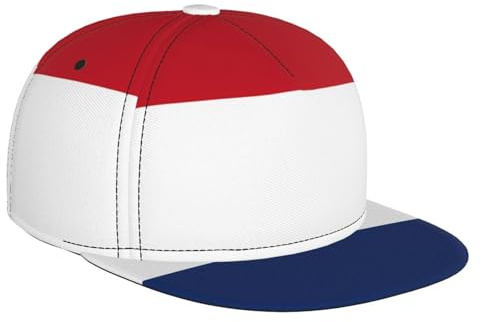 QAZWZML Baseballkappe mit niederländischer Flagge, verstellbar, geeignet für Angeln, Outdoor-Reisen oder den Alltag, Schwarz