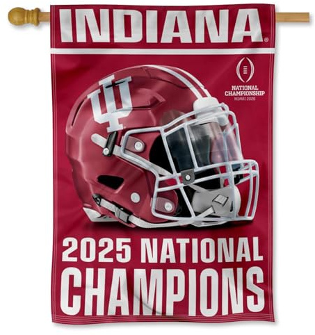 Indiana Hoosiers 2025 National Champions Top Sleeve Banner Flag