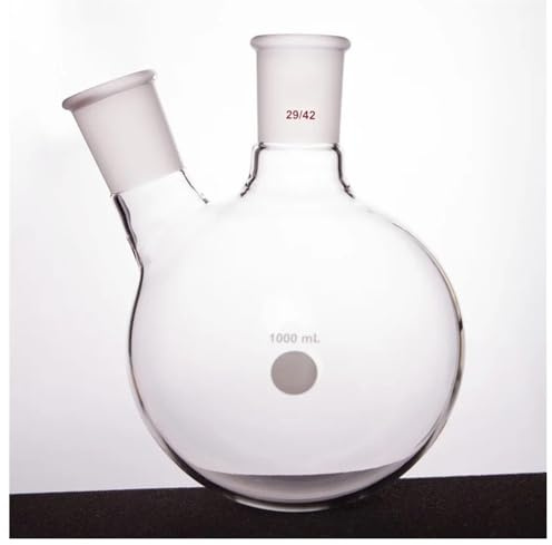 Tjockväggig vinklad flaska två kragar flaskform 1 000 ml 2 000 borosilikatglas F41 laboratorieutrustning