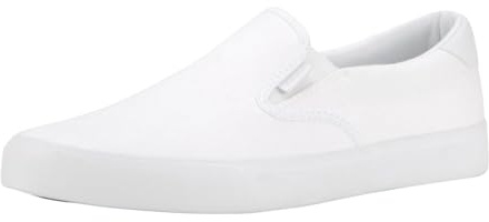 Lugz Clipper Classic Slip-on Canvas Sneaker, Zapatillas Mujer, White, 40 EU