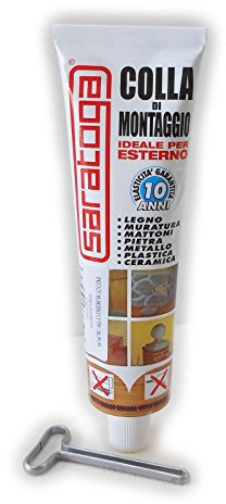 Saratoga Colla Di Montaggio 125gr presa rapida ideale per interno ed esterno verniciabile