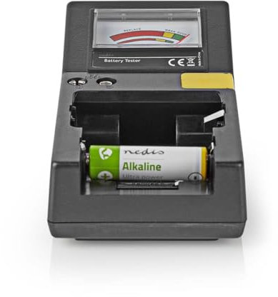 Tester della Batteria - 9V - AA - AAA - Button Cell - C - D - Nero