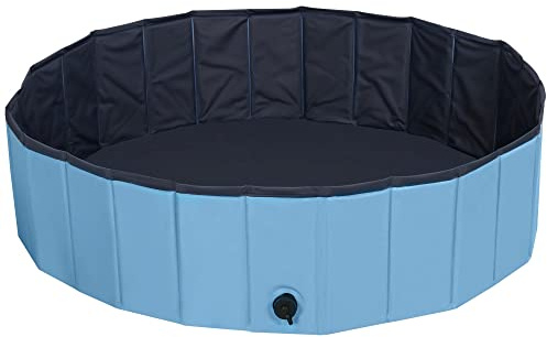 Yaheetech Portable Folding Pet Bath Tub Dog Swimming Pool Puppy Paddling Pool 120cm