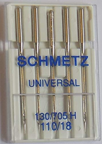 Schmetz 130x705H Nähmaschinennadeln Größe 110/18 5er Pack