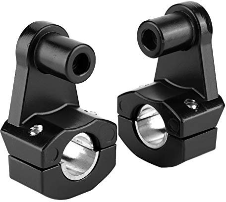 NIMOA Abrazadera Elevadora de Manillar de Motocicleta, Elevador Motocicleta Aleación de Aluminio Manillar de Motocicleta Elevador Abrazadera 2 Piezas Adecuado for Manillar 22mm O 28mm