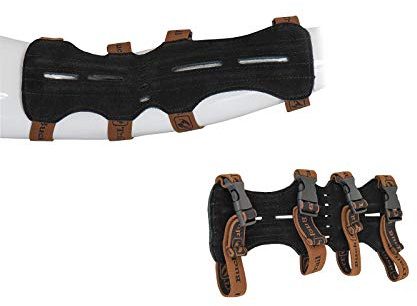 Buck Trail Premium Long Armschutz RH LH Wildleder schwarz