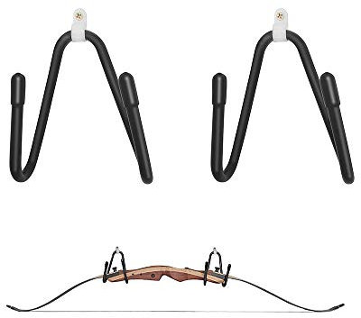 SHARROW Bogenschießen Wandhalter Bogenständer Verstellbarer Bogen Display Wandhalterung Lagerregal zur Anzeige Rest für Recurve Bogen, Bogenhalter Kleiderbügel Ziele Schießen Jagd im Freien