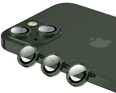 Phoneaura [Pack of 6 for Apple iPhone 13 and iPhone 13 Mini Camera Protection Glass Camera Glass Lens Protector Lens Glass Aluminium Lens with Protective Film