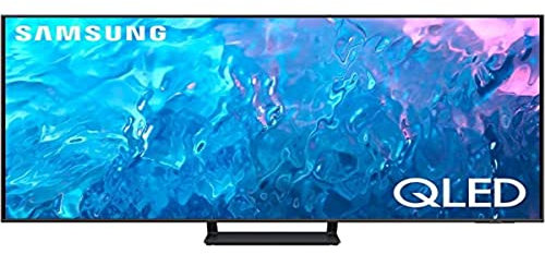 Samsung TV QE55Q75CATXZT QLED 4K, Smart TV 55 Processore Quantum 4K, Dual LED, OTS Lite, AirSlim Design, Integrato con Bixby e Alexa compatibile con Google Assistant, Titan Gray 2023