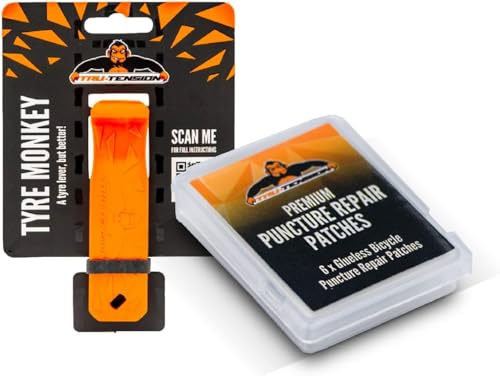 Tru-Tension | Premium Puncture Repair Bundle | Suitable for all Road, Mountain & Race Bikes | Bicycle Tools & Accessories | 2 Piece Bicycle Kit