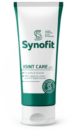 Synofit Joint Care Gel 100 ml I Mit Grünlippmuschel, Schwarze Johannisbeere, Arnika & Capsicum I Schnelle äußere Pflege für Muskeln, Gelenke & Bindegewebe | Mit Grünlippmuschel, Schwarze Johannisbeere, Arnika & Capsicum, Für Muskeln, Gelenke & Bindegewebe