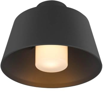 SLV Deckenaufbauleuchte 1007586 / Beleuchtung für Wände, Wege, Eingänge, LED Spot außen, Aufbau-Leuchte Outdoor, Gartenlampe, Decken-Strahler / E27 IP65 13W schwarz