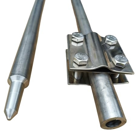 Tiefenerder Erder Erdung SET Ø16mm V2A Edelstahl - Längenauswahl (Ø16 SET 6,0m 4x1500mm)