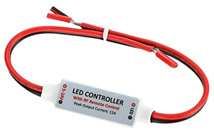Gadpiparty Controller per Strisce LED Monocolore 12-24v Mini 11 Tasti | Telecomando Incluso, Carico Massimo <6a, Compatibile con 5050 3528 5630 3014