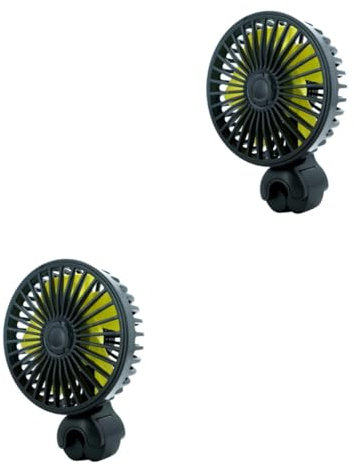 jojofuny 2pièces Ventilateur De Voiture Usb Pour Passagers Ventilateur De Refroidissement Pour Siège Arrière Avec Fixation à Clip Design Pratique Pour Chaud