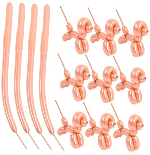 Toyvian 100 Palloncini Metallici Lunghi da 1,8g in Lattice per Decorazioni Festa Compleanno e Halloween, Palloncini Manipolabili per Creazioni DIY e Decorazioni Originali