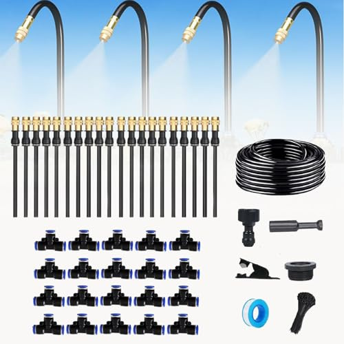 360 Curved Garden Automatic Irrigation System, Automatic Drip Irrigation Kits, Universal Spray Kit for Garden, Plant Watering System (65.6 FT)