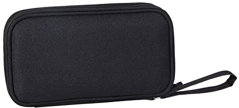 Jesustree Organizador Cables Viaje, Impermeable Bolsa de Organizadora Electrónica, Accesorios Estuche Portátil para Cargador, Cable USB, SD Tarjeta, Adaptadores, Tarjetas de Memoria, Negro