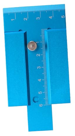Homoyoyo Medidor De Altura Métrico Regla De Carpintero Calibrador De Aluminio Herramienta De Medición Color