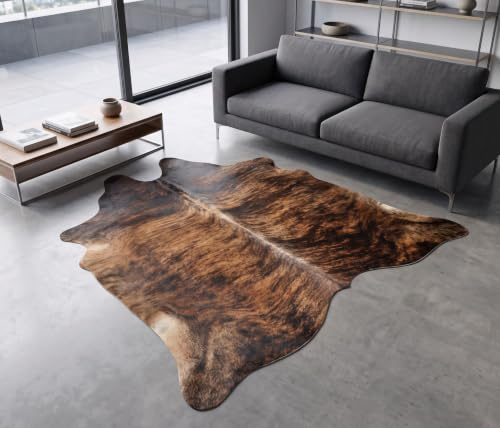 Kuhfelle Online & Nomad KUHFELL RINDERFELL EXOTISCH BRAUN 200 x 190 cm Kuh Fell Teppich FÜR Wohnzimmer
