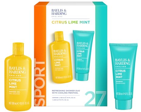 Baylis & Harding Citrus, Lime & Mint Men's Refreshing Shower Duo Gift Set - Vegan Friendly