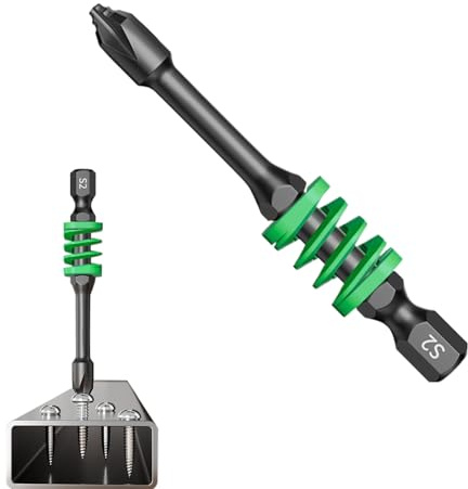 Mihauuke Jeu D'De Vissage Magnétiques, Jeu D'Magnétiques Pour Tournevis, Tête Cruciforme Antidérapante Et Prolongateur Pour Électricien Et Usage Domestique