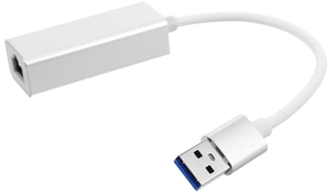 Mikinona Adaptador Ethernet USB de Aleación de Aluminio Adaptador de Gigabit Compatible con USB y Type-c para PC Portátiles y Tablets Conexión Estable y Rápida Plug Play