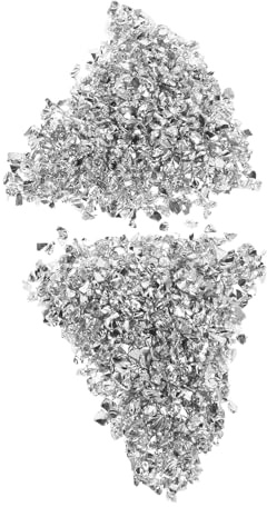 DOITOOL Hochglänzende Glasstein glitzerfragmente Silber für Nailart Epoxidharz Kunst DIY Kristall dekoration Vielseitig Leicht Handhabbar Langlebig