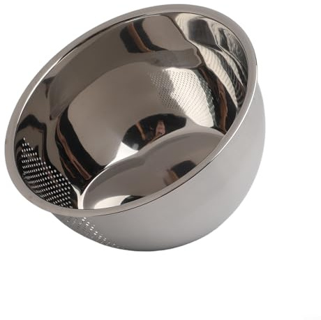 Cestello scolapasta da cucina in acciaio inox con design inclinato e scolapiatti laterali per drenare, risciacquare e conservare vari alimenti in modo sicuro ed efficiente (304 materiale 23 cm)