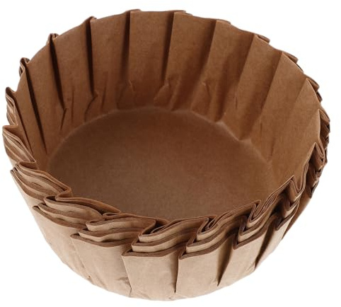 WEKADRIN 50 Pièces Tapis De Cuisson Pour Friteuse à Air Moule Muffin Air Fryer Porte-papier Pour Doublures Inserts En Papier Pour Light Brown